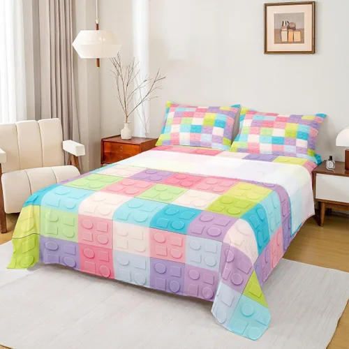 Vista 42 de Feelyou Juego de sábanas para niños con diseño de aguacate, ropa de cama bonita con frutas para niños y niñas, 1 sábana encimera y 1 sábana bajera