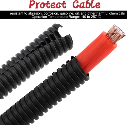 Vista 9 de Cable de calibre 4 (rojo negro - 25 pies cada uno) de aluminio revestido de cobre CCA, tubo termorretráctil 3:1, tubo de telar de alambre dividido