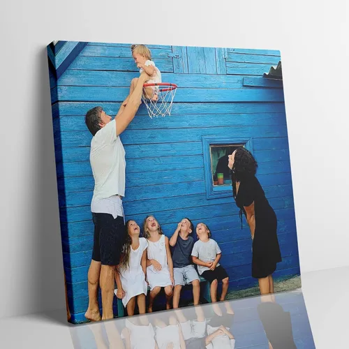 Vista 11 de Chexin Impresiones en lienzo personalizadas con tus fotos, imágenes personalizadas personalizadas para familia, boda, festival, mascota, póster, 8 x