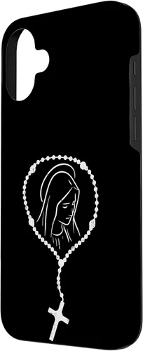 Vista 59 de iPhone 16 Rosario Virgen María Dios Jesús Fe Religioso Católico Estuche de Regalo