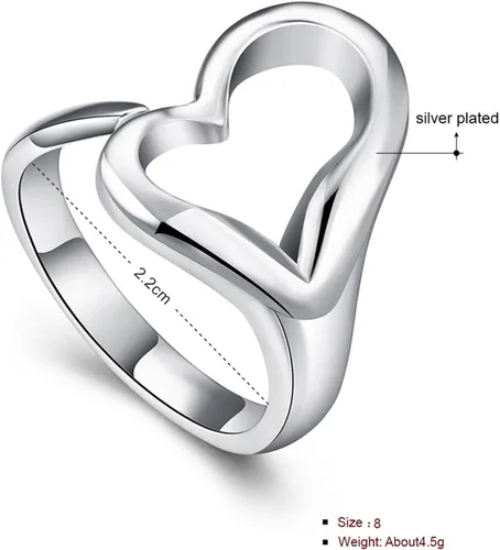 Vista 112 de Anillo de plata de ley 925, minimalista, ajustable, hecho a mano, para mujeres y niñas