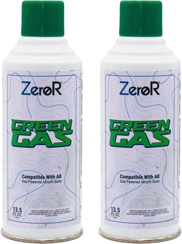 Vista 12 de ZeroR® Green Gas Fuel for Airsoft Pistols 13.5 fl oz Each (11.8 oz by Total Weight)