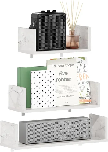 Vista 10 de Furinno Hermite Estantería de Almacenamiento Multiusos para Montaje en Pared, Espresso