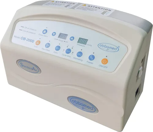 Vista 3 de Colchón de aire estándar OB-2000 de 9 pulgadas, baja pérdida de aire con protección contra cortes de energía las 24 horas, alarma de audio y visual.