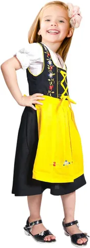 Vista 8 de Dirndl Dik05 - 3 piezas para niños, talla 10, Oktoberfest Drindle-s Dress-es costume