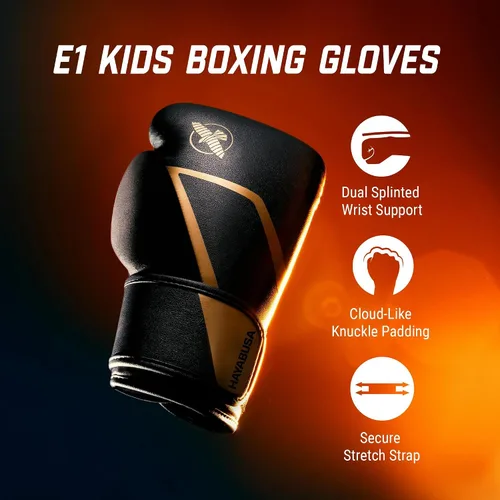 Vista 2 de Hayabusa Guantes de boxeo E1 para niños, jóvenes y adolescentes