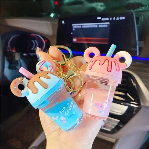 Vista 3 de Kawaii Donut Boba Llavero