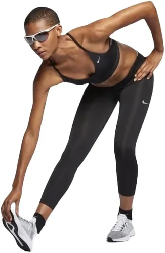 Vista 3 de Nike Fast - Leggings cortos de tiro medio para mujer, color negro
