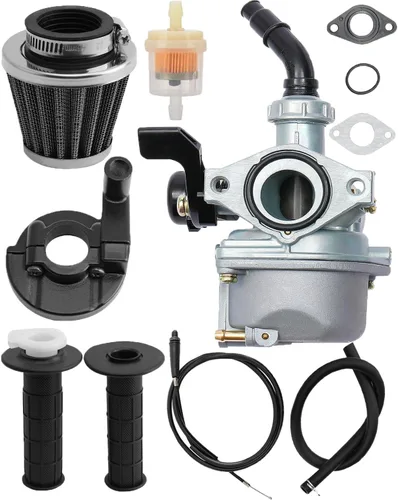 Vista 7 de Carburador PZ19 compatible con 50 cc, 70 cc, 80 cc, 90 cc, 110 cc, 125 cc, ATV Dirt Pit Bike Taotao Clone ATV Chino Quad 4 Stroke ATV Go Kart Pit