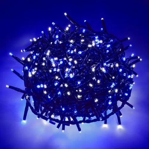 Vista 8 de Ogrmar Luces de Racimo de Navidad de 49 pies 500 LED 8 Modos Luces de Cadena de Navidad con Función de Temporizador y Conectables para Navidad