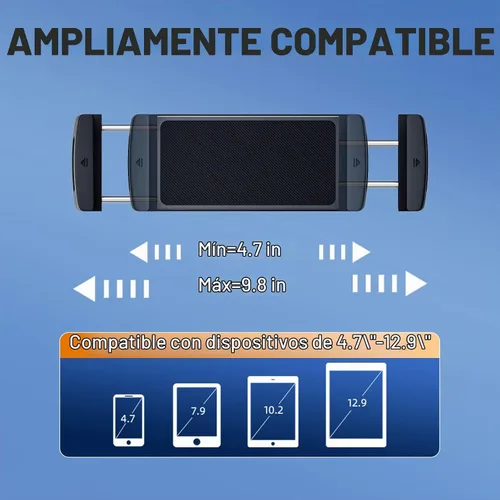 Vista 5 de Z Fold 7 6 5 4 3 2 Soporte para automóvil, sin bloqueo de ventilación y agarre firme, Z Fold 6 accesorios, amplio compatible con Galaxy Z Fold iPad