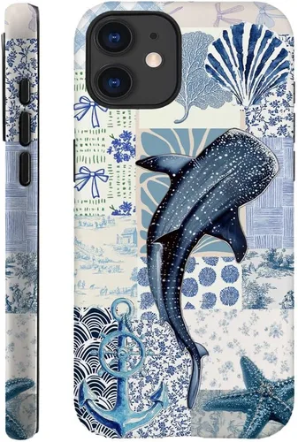 Vista 21 de DAIZAG Funda compatible con iPhone 11, funda duradera de protección contra golpes para niñas y mujeres, cruz bíblica, collage de flores