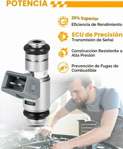 Vista 4 de IWP162 para: inyectores de combustible de motocicleta Harley Davidson para Softail 2004-2005, Dyna, FLH, FLT 2001-2010, reemplazo 27609-01B