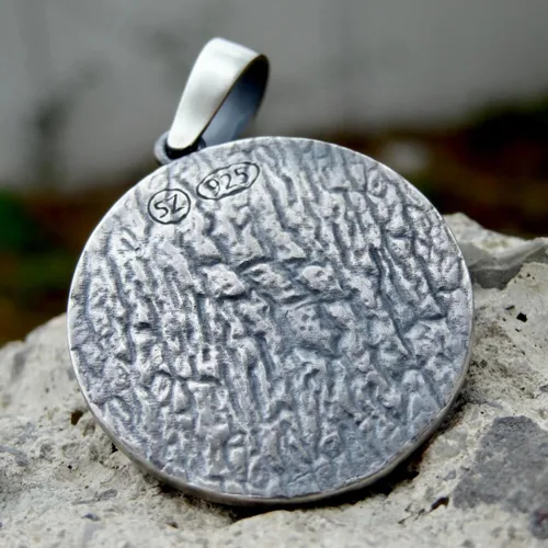 Vista 3 de Jesus Christ Pendant Sterling Silver 925 Religious Handmade Jewelry