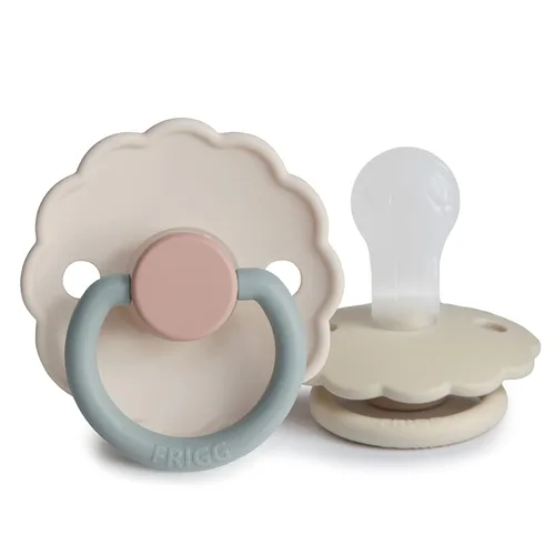 Vista 33 de FRIGG Daisy SilkySoft Chupete de Silicona para Bebé Fabricado en Dinamarca Sin BPA (Rosa Bebé/Lila Suave, 0-6 Meses)