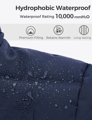 Vista 4 de Wantdo - Chaqueta de invierno con capucha y forro interior para hombre