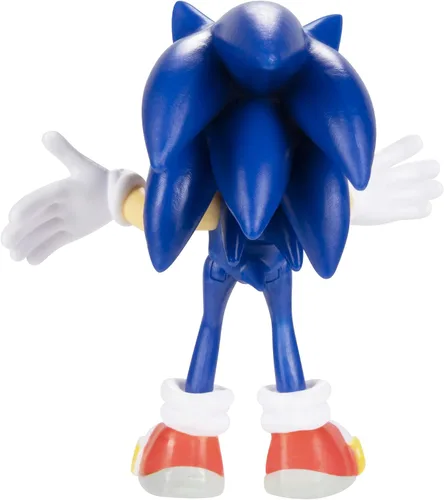 Vista 4 de Sonic The Hedgehog Figura de acción de 2.5 pulgadas, juguete coleccionable de Sonic moderno