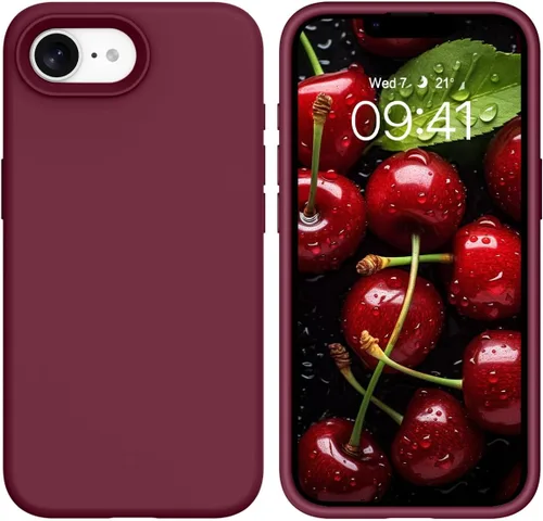 Vista 70 de GUAGUA Funda compatible con iPhone 17 Pro Max de 6.9 pulgadas, silicona líquida, goma de gel suave, delgada, forro de microfibra delgada