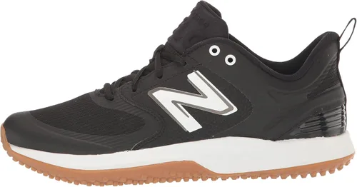 Vista 8 de New Balance Zapatos de sóftbol Fresh Foam Velo V3 para mujer, NegroBlanco, 6