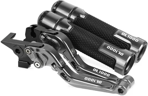 Vista 8 de Motocicleta para Suzuki DL1000 V-Strom 2002 2003 2004 2005 2006-2016 Frenos de motocicleta Barra de acoplamiento Palancas de embrague de freno Negro1