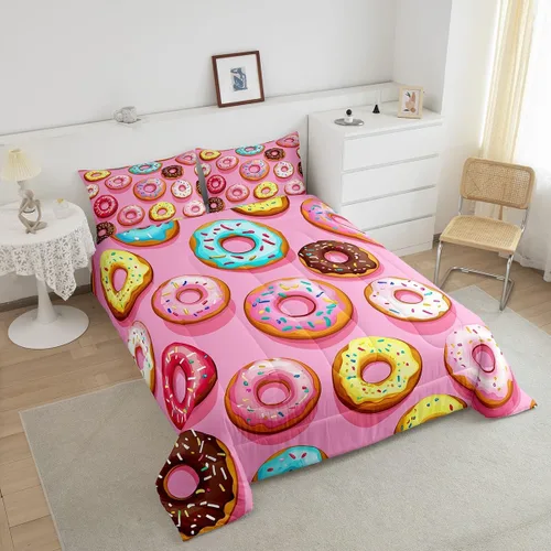 Vista 189 de Erosebridal Juego de edredón de hojas de cannabis, juego de ropa de cama de marihuana con estampado colorido de plantas, decoración bohemia de 2