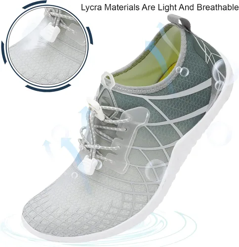 Vista 2 de Spesoul Zapatos deportivos acuáticos para hombre y mujer, secado rápido, para exteriores, para playa, natación, piscina, surf, buceo, yoga
