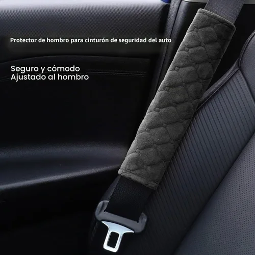 Vista 4 de Turcee 2 PCS fundas para cinturón de seguridad de automóvil, cojín suave para cinturón de seguridad, antifricción para una conducción cómoda