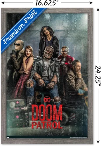 Vista 3 de Trends International DC Comics TV Doom Patrol - Póster de pared de hoja del grupo uno
