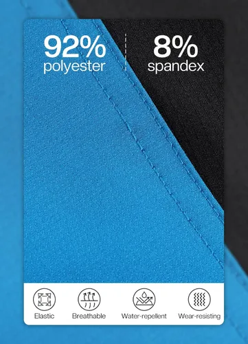 Vista 24 de BERGRISAR Pantalones cortos de ciclismo para hombre, corte holgado, con 6 bolsillos
