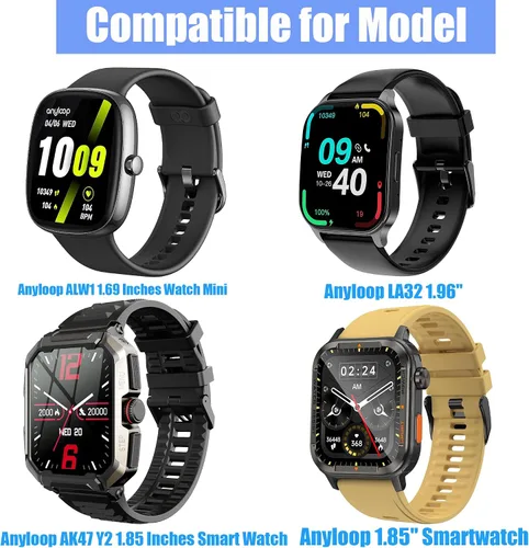 Vista 3 de Compatible con cargador de reloj inteligente Anyloop, cable de carga magnético de repuesto USB compatible con Anyloop ALW1 de 1.69 pulgadas Watch