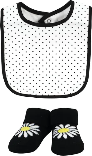 Vista 4 de Hudson Baby Conjunto de babero y calcetines unisex de algodón para bebé