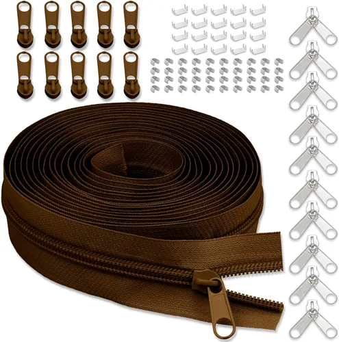 Vista 34 de Cinta de cremallera de nailon #3 para coser: YZSFIRM 10 yardas negras por The Yard Cremalleras de bobina de nailon para costura DIY y manualidades