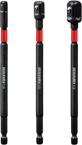 Vista 11 de Geinxurn Juego de adaptadores de enchufe de impacto de 8 piezas, accionamiento cuadrado de 3/8 pulgadas, juego de broca de extensión de 2.5 pulgadas