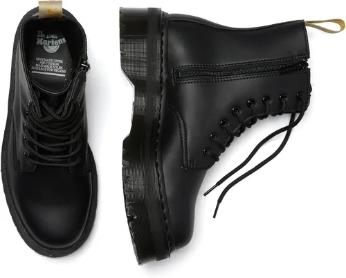 Vista 3 de Dr. Martens, Vegan Jadon II - Botas de plataforma sintética de 8 ojales para hombre y mujer