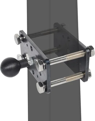 Vista 5 de Soporte de pilar para montacargas y vehículos de almacén – Accesorios de montacargas de acero resistente con adaptador de bola de 1 pulgada
