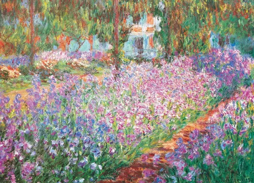 Vista 2 de Eurographics Monet's Garden by Claude Monet - Rompecabezas de 1000 piezas