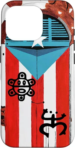Vista 20 de Funda con diseño de bandera de Puerto Rico Coqui Sun Taíno, Boricua Pride Cover Case para iPhone 17