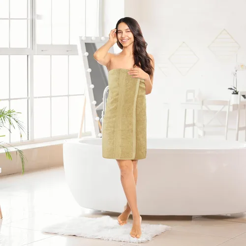 Vista 4 de Toallas de baño de algodón de lujo de 700 GSM (4 unidades, 27 x 54 pulgadas) por Utopia, Beige