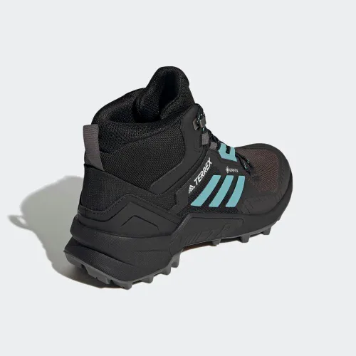 Vista 7 de adidas Botas de senderismo Terrex Swift R3 Mid Gore-Tex para hombre Núcleo Negro Menta Tonelada Gris Cinco