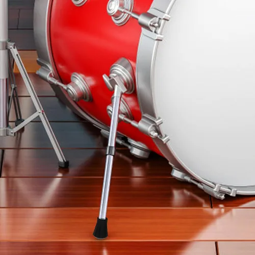 Vista 5 de 3pcs Black Rubber Drum Stand Feet, Anti Slip Floor Protectors for Kits