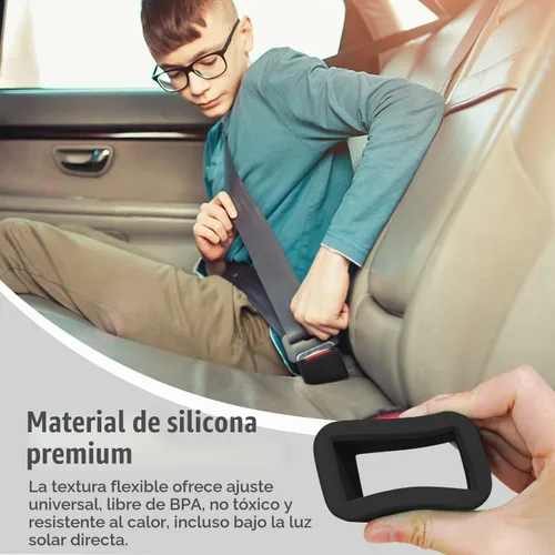 Vista 5 de Morlike - Soporte de hebilla de silicona para cinturón (negro, 2 unidades)