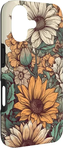 Vista 3 de Western Boho Leopard Sunflowers Cactus Funda Rodeo Cowgirl para iPhone 17