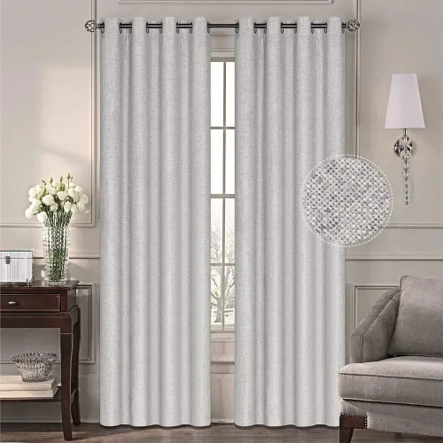 Vista 49 de Everyday Celebration Cortinas de ventana 100% opacas para puerta corrediza de ventana, cortinas opacas con forro térmico, cortinas con ojales