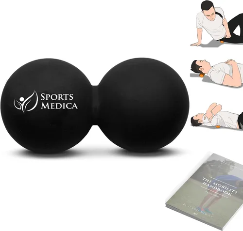 Vista 4 de Sports Medica Bola de lacrosse para liberación miofascial, perfecta para terapia de masaje de puntos de activación, lo mejor para el dolor de cuello