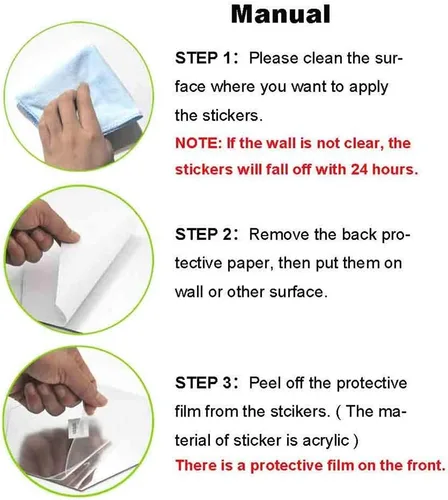 Vista 5 de 12 calcomanías de pared de espejo, calcomanías cuadradas extraíbles de acrílico para pared, lámina de pared artística, mejor para el hogar, sala