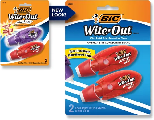 Vista 5 de BIC Wite-Out - Cinta correctora exacta (4 unidades) y cinta correctora pequeña (2 unidades)