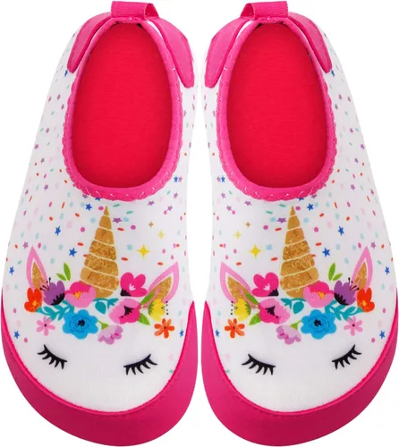 Vista 3 de Joinfree - Zapatos acuáticos de natación para niños y niñas, calcetines acuáticos de secado rápido, zapatos con sensación de pies descalzos