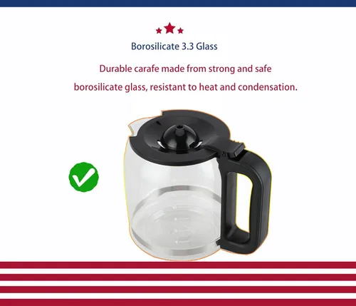 Vista 3 de Repuesto de cafetera compatible con Nostalgia Retro 12 tazas de café programable
