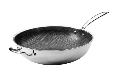 Vista 10 de Sartén antiadherente de acero híbrido, cubo negro, de Frieling EE. UU, Negro