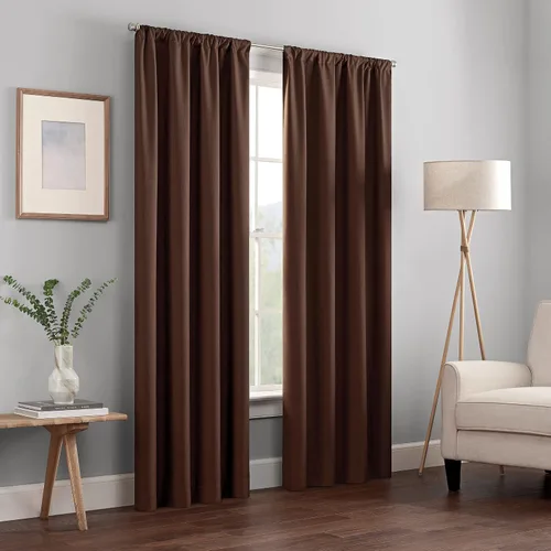 Vista 27 de ECLIPSE Kendall - Cortina térmica opaca moderna con bolsillo para cortinero, para dormitorio o sala de estar (1 panel), 42 x 54 pulgadas, alcachofa